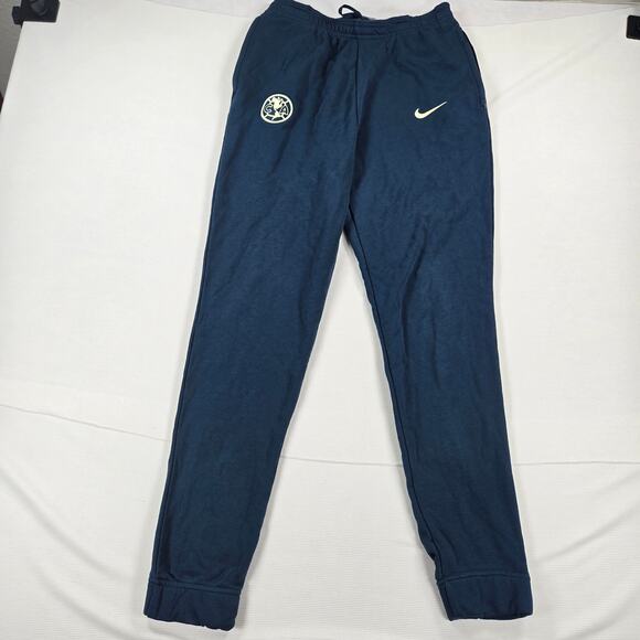 Nike Club America French Terry Soccer Pants in Blue Men's Size Medium - Picture 1 of 6